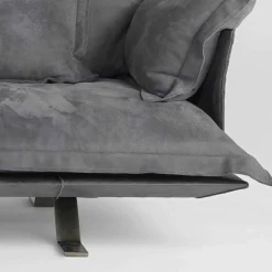 Viadurini Italian Sofas Moderne Sofas-Moderne Ledercouch Shita 170, 220 oder 250 cm