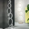 Viadurini Lighting Moderne Stehlampen-Moderne LED-Stehlampe aus gold oder silber lackiertem Metall - Punto