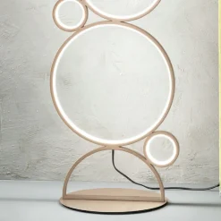 Viadurini Lighting Moderne Stehlampen-Moderne LED-Stehlampe aus gold oder silber lackiertem Metall - Punto