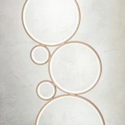 Viadurini Lighting Moderne Stehlampen-Moderne LED-Stehlampe aus gold oder silber lackiertem Metall - Punto