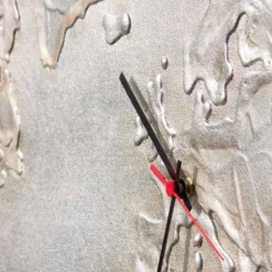 Viadurini Decor Wanduhren-Moderne Leinwand Wanduhr Welt  Made in Italy Miles