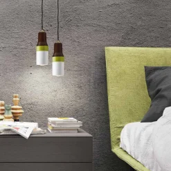 Viadurini Lighting Moderne Pendelleuchten-Moderne Pendelleuchte aus Messing und Keramik in Italien, Asien