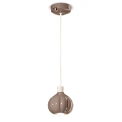 Ferroluce Moderne Pendelleuchten-Moderne Pendelleuchte aus farbiger Keramik, hergestellt in Italien – Afoxe