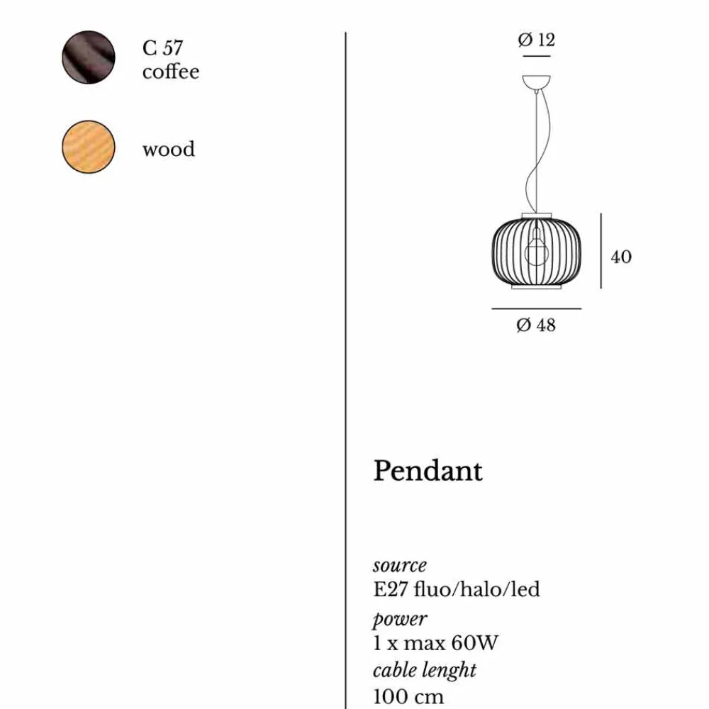Viadurini Lighting Designer Pendelleuchten-Moderne Pendelleuchte aus Stahl 48x H40x L.cavo100 cm Beren