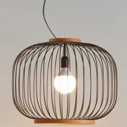 Viadurini Lighting Designer Pendelleuchten-Moderne Pendelleuchte aus Stahl 58xH48x L.cavo100 cm Jana