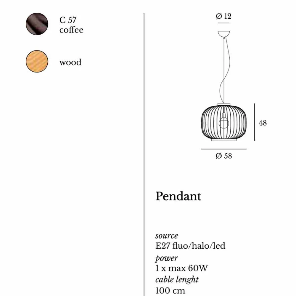 Viadurini Lighting Designer Pendelleuchten-Moderne Pendelleuchte aus Stahl 58xH48x L.cavo100 cm Jana