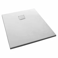 Viadurini Bathroom Rechteckige Duschwannen-Moderne rechteckige Duschwanne 100x80 cm aus Harz mit Samteffekt - Estimo