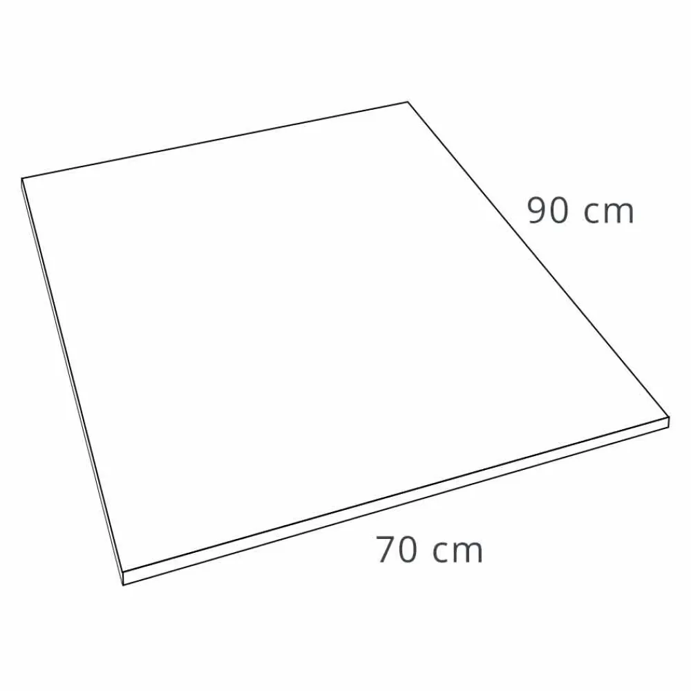 Viadurini Bathroom Rechteckige Duschwannen-Moderne rechteckige Duschwanne in Harzbetoneffekt 90x70 cm - Cupio