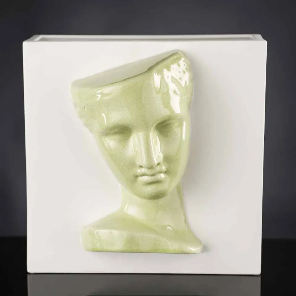 Viadurini Living Deko Vasen-Moderne rechteckige Vase aus farbiger Keramik, handgefertigt in Italien - Lucas