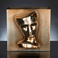 Viadurini Living Deko Vasen-Moderne rechteckige Vase aus farbiger Keramik, handgefertigt in Italien - Lucas