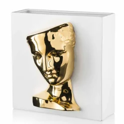 Viadurini Living Deko Vasen-Moderne rechteckige Vase aus farbiger Keramik, handgefertigt in Italien - Lucas