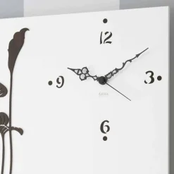 Viadurini Time Design Wanduhren-Moderne rechteckige Wanduhr in weiß verziertem Design Holz - Croco