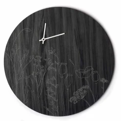 Viadurini Time Design Wanduhren-Moderne runde Design Holzwanduhr und Lasergravur - Florinto