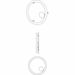SLIDE Moderne Wandleuchten-Moderne runde LED-Wandleuchte Made in Italy aus Polyethylen - Giotto