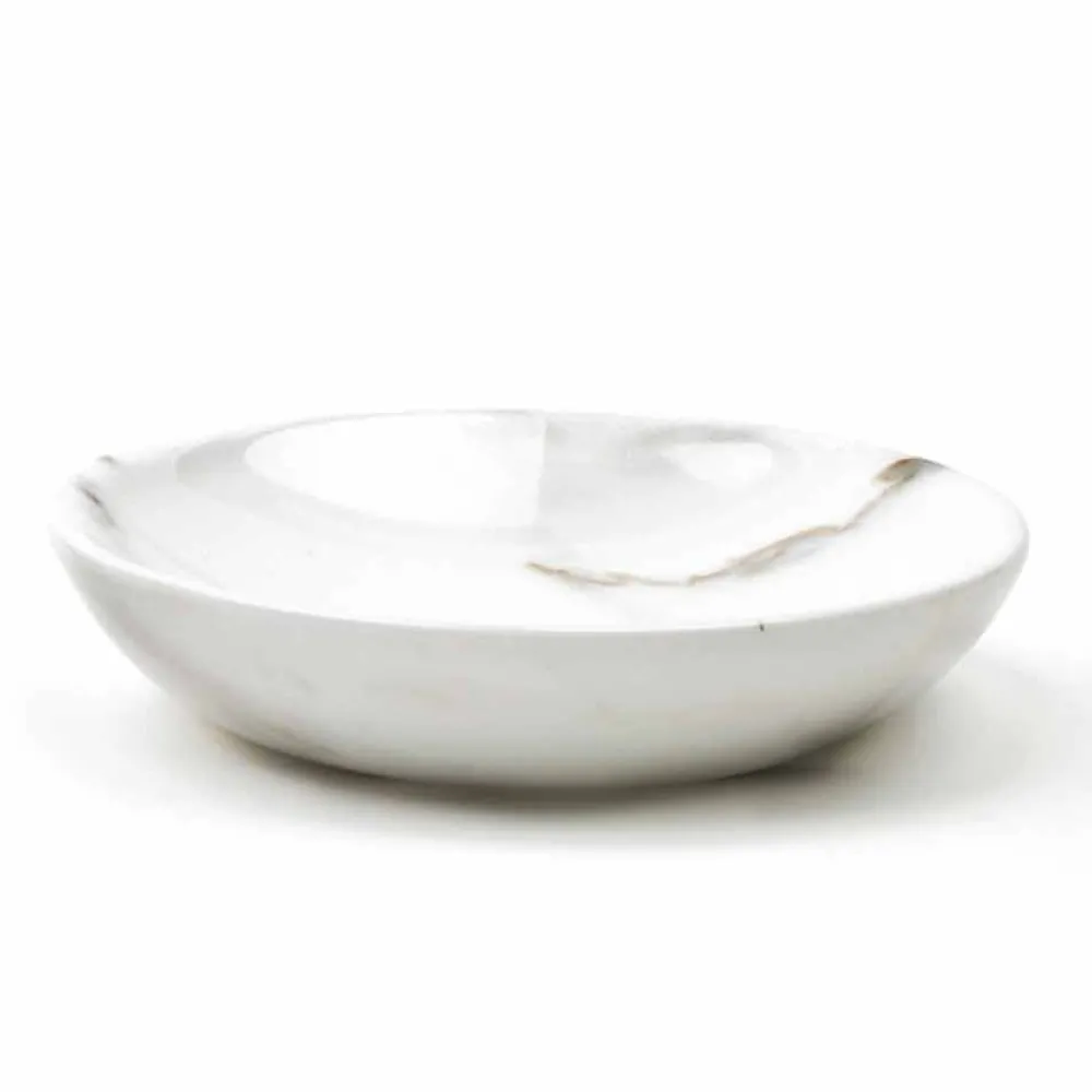 Viadurini Kitchen Becher Set Design-Moderne runde Platte aus Marmor Verschiedene Farben Made in Italy - Pin