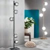 Viadurini Lighting Moderne Stehlampen-Moderne Stehlampe aus schwarzem oder goldenem Metall und mundgeblasenem Glas - Birga