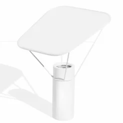 Viadurini Lighting Moderne Tischlampen-Moderne Tischlampe aus Harz und weißer Baumwolle Made in Italy - Fiera