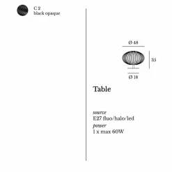 Viadurini Lighting Design Tischlampen-Moderne Tischlampe aus lackiertem Stahl, 48xH35 cm, Gabriella