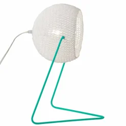 In-es.artdesign Moderne Tischlampen-Moderne Tischlampe Handgefertigte T1-Textur aus Baumwolle