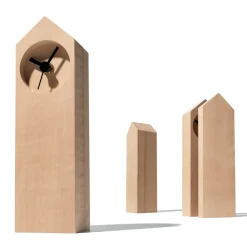 Viadurini Time Design Tischuhren-Moderne Tischuhr aus verdampftem Ahornholz Made in Italy - Maple