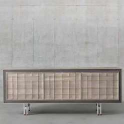 Viadurini Living Anrichte-Moderne 3-türige Anrichte aus Massivholz Design Anna