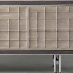 Viadurini Living Anrichte-Moderne 3-türige Anrichte aus Massivholz Design Anna