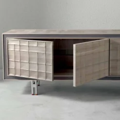 Viadurini Living Anrichte-Moderne 3-türige Anrichte aus Massivholz Design Anna