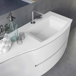 Viadurini Bathroom Badmöbel Hängend-Moderne und hängende Badezimmerzusammensetzung Made in Italy Design - Callisi7