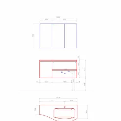 Viadurini Bathroom Badmöbel Hängend-Moderne und hängende Badezimmerzusammensetzung Made in Italy Design - Callisi7