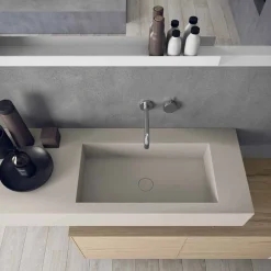 Viadurini Bathroom Badmöbel Hängend-Moderne und hängende Badezimmermöbel Zusammensetzung, Made in Italy Design - Callisi1