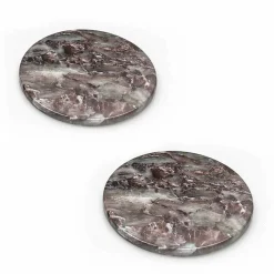 Viadurini Kitchen Küchenzubehör-Moderne Untersetzer aus farbigem Marmor Made in Italy, 2 Stück - Nessa