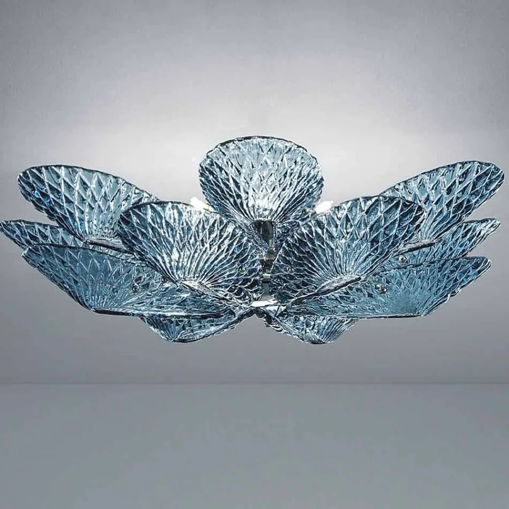Viadurini Lighting Moderne Deckenleuchten-Moderne venezianische Deckenlampe aus Glas, handgefertigt in Italien - Minos