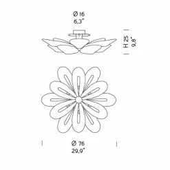 Viadurini Lighting Moderne Deckenleuchten-Moderne venezianische Deckenlampe aus Glas, handgefertigt in Italien - Minos