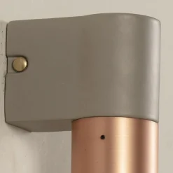 Toscot Moderne Wandleuchten-Moderne Wandlampe aus Keramik und gebürstetem Kupfer Made in Italy - Match