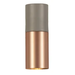 Toscot Moderne Wandleuchten-Moderne Wandlampe aus Keramik und gebürstetem Kupfer Made in Italy - Match