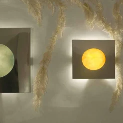 In-es.artdesign Design Wandleuchten-Moderne Wandlampe Waschmaschine aus Nebulite