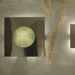 In-es.artdesign Design Wandleuchten-Moderne Wandlampe Waschmaschine aus Nebulite