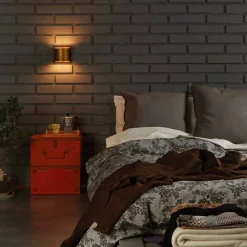 Viadurini Lighting Moderne Wandleuchten-Moderne Wandleuchte aus Messing und Stahl 11x H11xSP 12 cm Bernadet