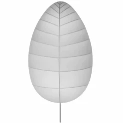 Viadurini Lighting Design Wandleuchten-Moderne Wandleuchte in Metall und Weiß Lycra Design in 3 Dimensionen - Laub