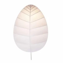 Viadurini Lighting Design Wandleuchten-Moderne Wandleuchte in Metall und Weiß Lycra Design in 3 Dimensionen - Laub