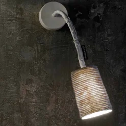 In-es.artdesign Klassische Wandleuchten-Moderne Wandleuchte Paint A Stripe Nebulite und Wolle