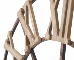 Viadurini Time Design Wanduhren-Moderne Wanduhr Durchmesser 71,5 cm aus Eisen und MDF - Carcans