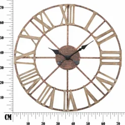 Viadurini Time Design Wanduhren-Moderne Wanduhr Durchmesser 71,5 cm aus Eisen und MDF - Carcans