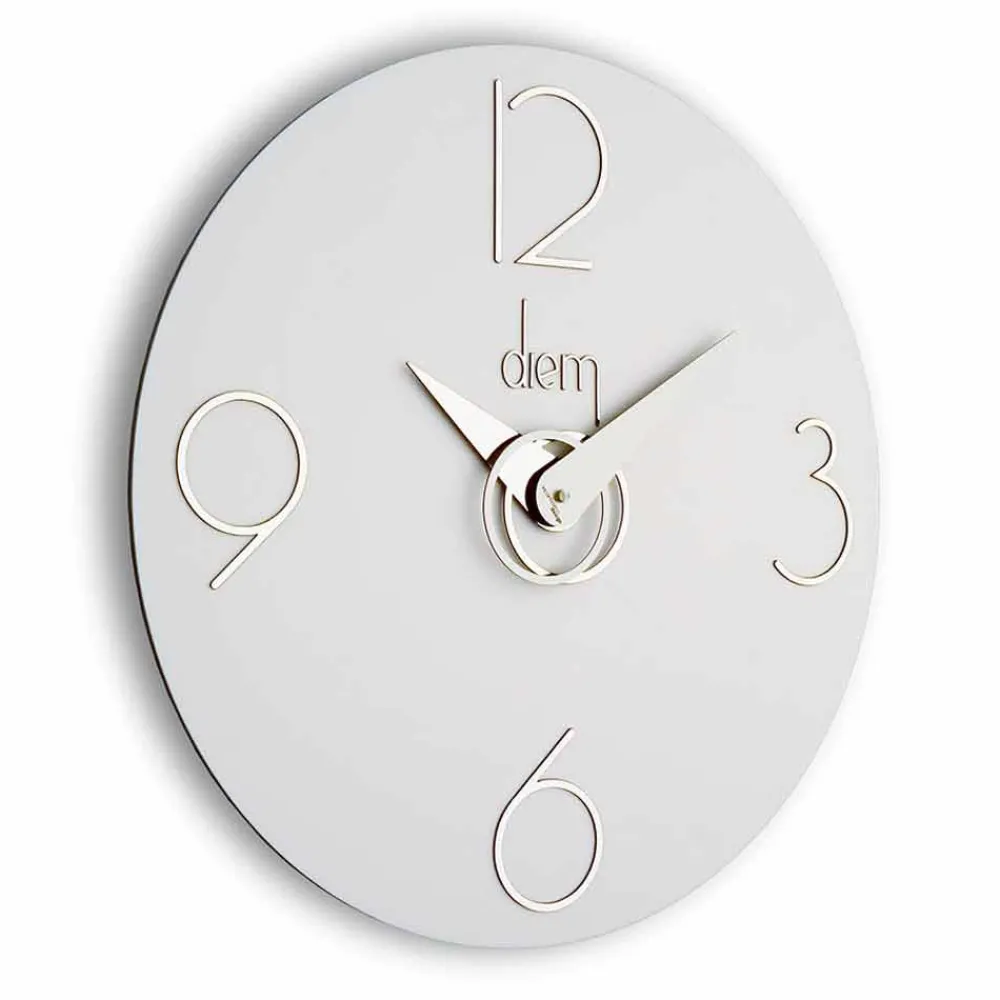 Viadurini Time Design Wanduhren-Moderne Wanduhr in schwarz, weiß und grau