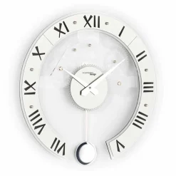 Viadurini Time Design Wanduhren-moderne Wanduhr mit Pendel aus Mineralglas BettyP  Modell