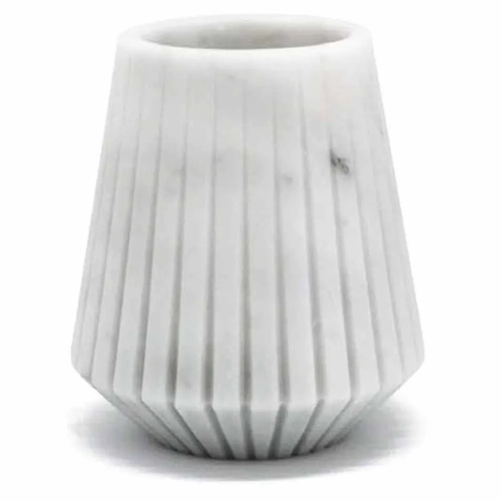Viadurini Living Deko Vasen-Moderne weiße Carrara Marmor dekorative Vase Made in Italy - Kairo