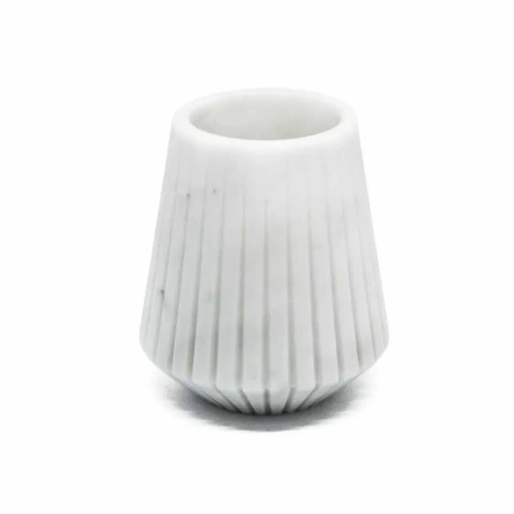 Viadurini Living Deko Vasen-Moderne weiße Carrara Marmor dekorative Vase Made in Italy - Kairo