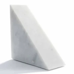 Viadurini Living Deko Artikel Und Wohnaccessoires-Moderne weiße Carrara Marmor Buchstütze Made in Italy - Tria