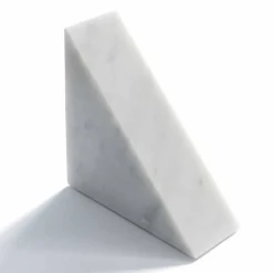 Viadurini Living Deko Artikel Und Wohnaccessoires-Moderne weiße Carrara Marmor Buchstütze Made in Italy - Tria