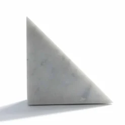 Viadurini Living Deko Artikel Und Wohnaccessoires-Moderne weiße Carrara Marmor Buchstütze Made in Italy - Tria